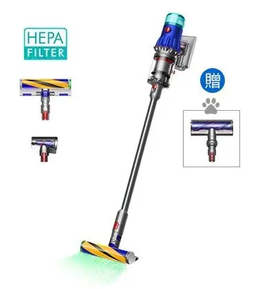 Dyson V12 Detect Slim™ Fluffy 輕量無線吸塵器(雙主吸頭組)