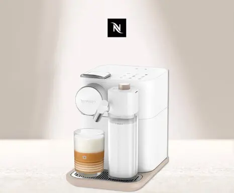 Nespresso 膠囊咖啡機 Gran Lattissima 清新白-