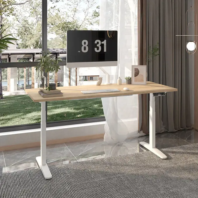 Flexispot【升級款】三節式磁吸式 電動升降桌 140*70桌組*自行安裝*