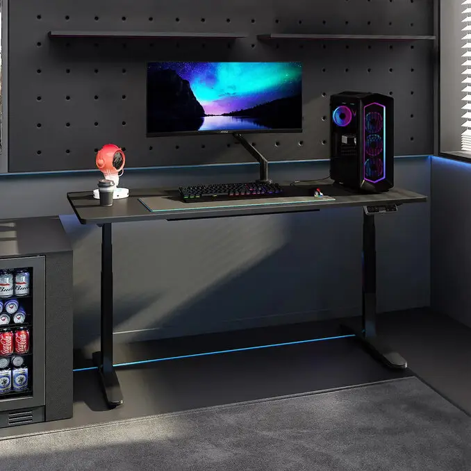 Flexispot【升級款】三節式磁吸式 電動升降桌 140*70桌組*自行安裝*