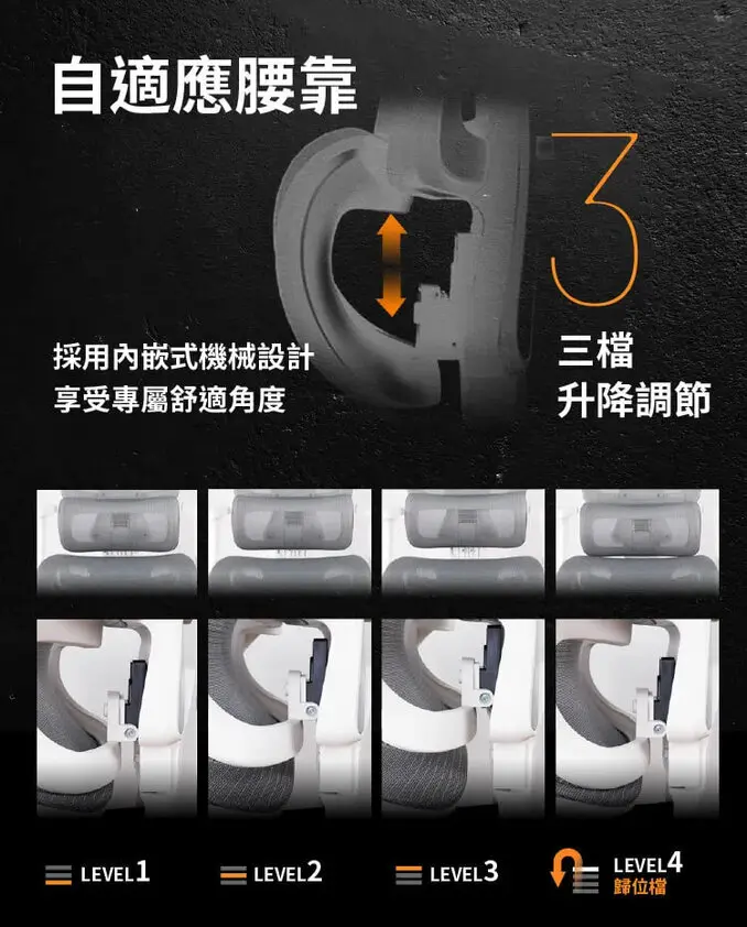 ANDYMAY2格拉斯人體工學安全護腰透氣辦公椅-X07舒適進階款