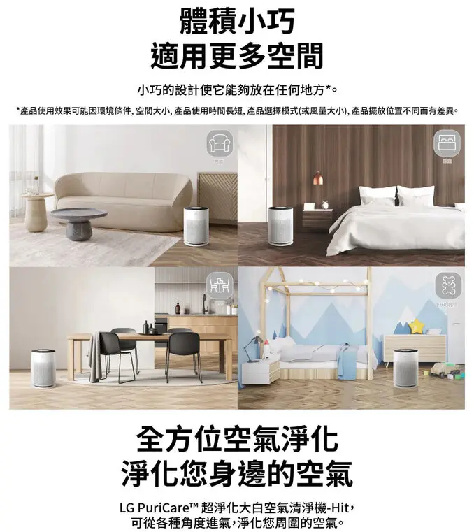 LG 樂金PuriCare 超淨化大白空氣清淨機-Hit AS601HWG0(白色)