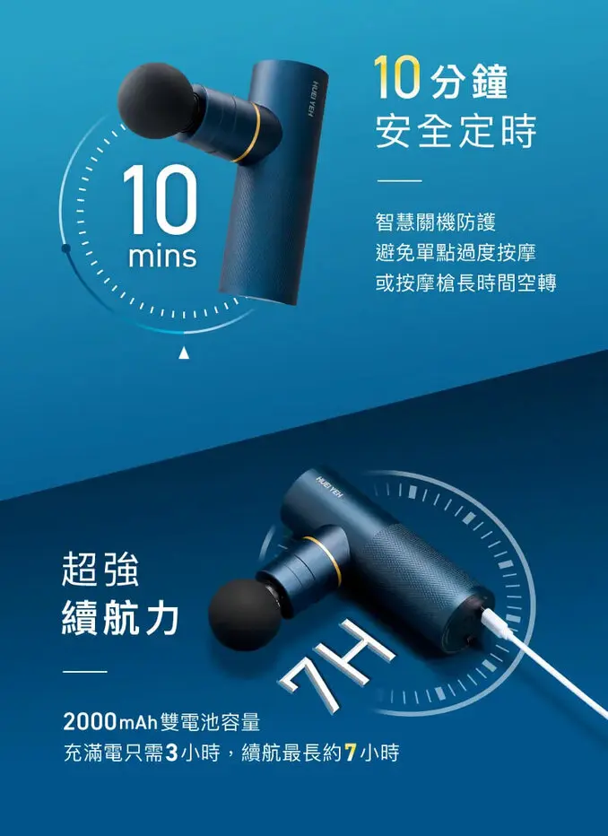 輝葉miniV 3專業勁化版智能按摩槍 (HY-10506) 筋膜槍/按摩槍