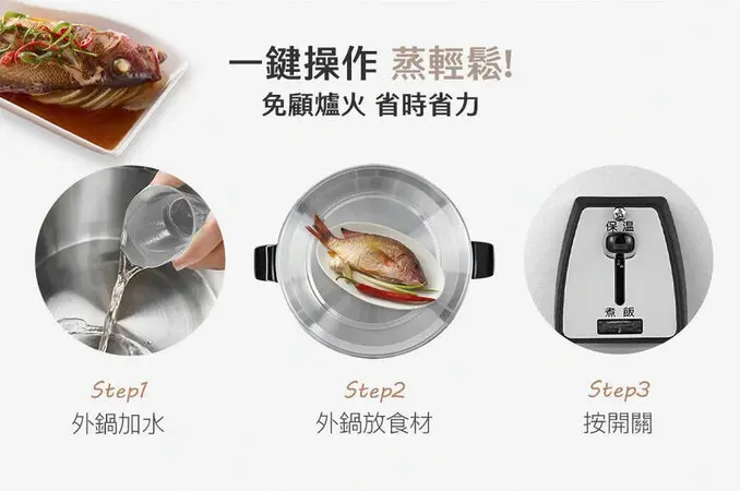 TATUNG 大同10人份不鏽鋼內鍋電鍋TAC-10L-DW