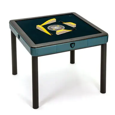 商密特T350 二代 過山 電動麻將桌 餐桌款 孔雀綠/免輸送帶 紫外線熱風除濕殺菌 含安裝保固桌蓋板-電動麻將桌