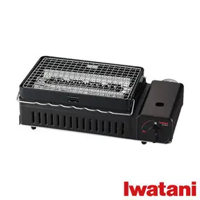 IWATANI 日本岩谷新網烤串燒磁式瓦斯烤爐2.3kW-黑色(CB-ABR-2)-瓦斯烤爐