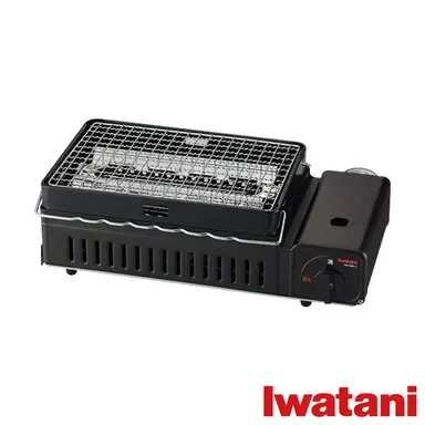 IWATANI 日本岩谷新網烤串燒磁式瓦斯烤爐2.3kW-黑色(CB-ABR-2)-瓦斯烤爐