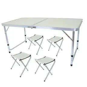 戶外露營折疊桌椅/鋁合金桌子/4人野餐桌-野餐桌