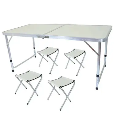 戶外露營折疊桌椅/鋁合金桌子/4人野餐桌-野餐桌