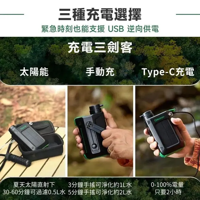 Greeshow 攜帶式濾水器 GS-2811 戶外濾水器 露營凈水器 登山野外飲水濾水器 濾水器 生飲 生命吸管