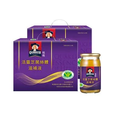 Quaker 桂格活靈芝菌絲體滋補液(60mlx30入x2盒)-保健品