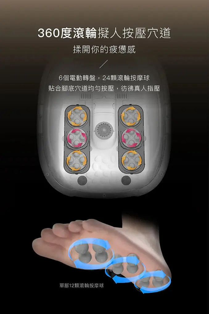 輝葉足暖心 電動按摩恆溫足浴機/泡腳機 (HY-19969A)