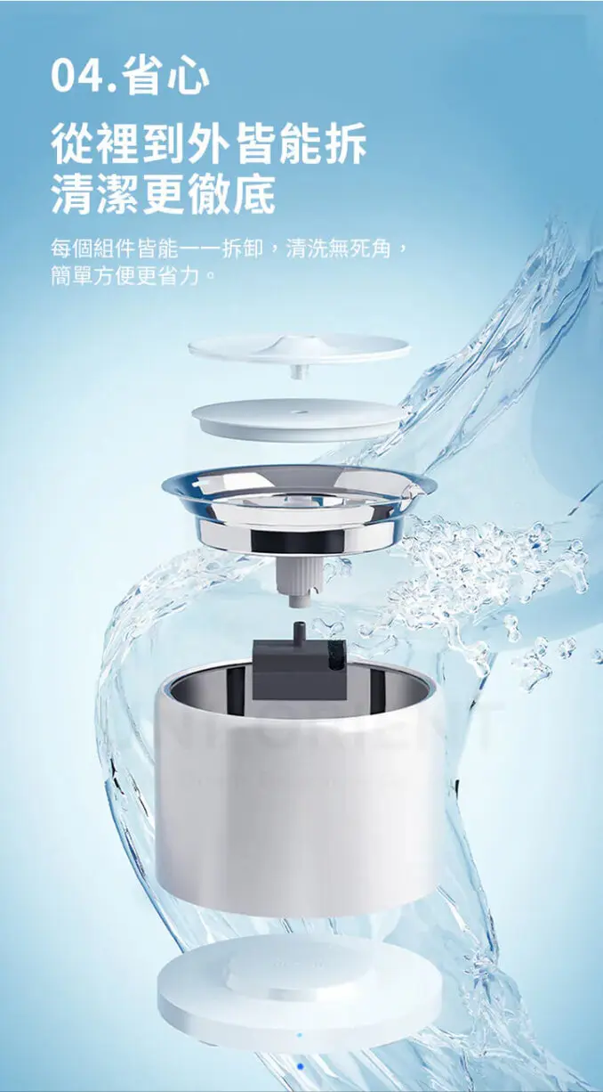 Petkit 佩奇智能寵物循環活水機W4X-UVC版 (無線馬達)