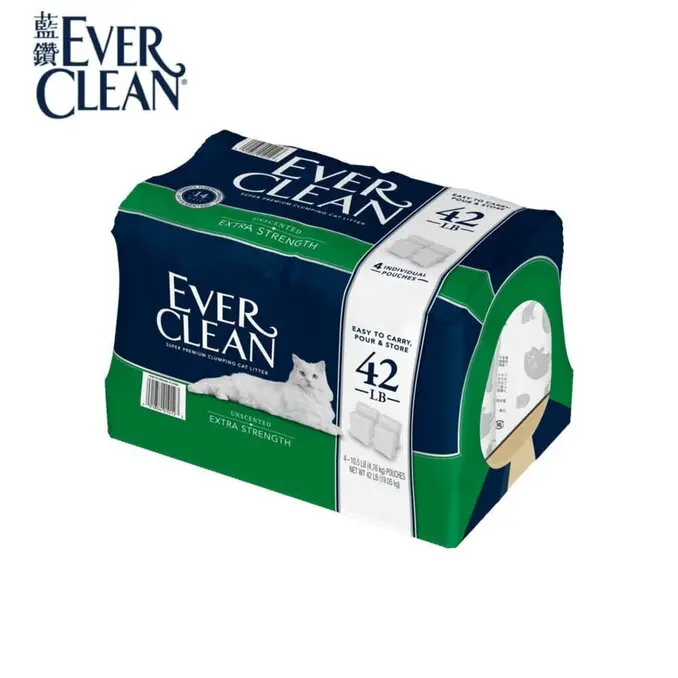 EVER CLEAN 藍鑽低過敏結塊貓砂藍標42lb