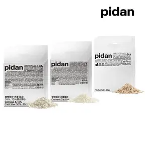 PIDAN木薯貓砂/豆腐貓砂/木薯豆腐貓砂 2.4kg*4包組(共9.6kg) 木薯砂、豆腐砂、植物貓砂混合-貓砂