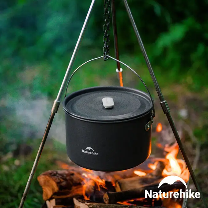 Naturehike野行鋁合金套鍋組 (3L吊鍋+1.7L鍋+8吋煎盤+0.8L水壺) CF010
