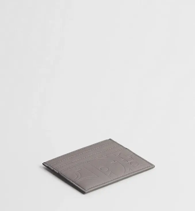 特里亞農灰 Dior Gravity 光滑皮革 卡夾