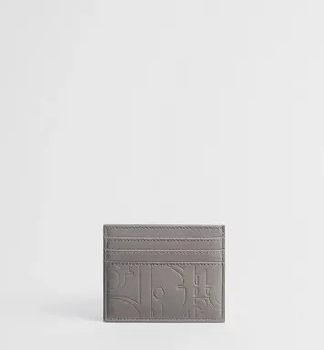 特里亞農灰 Dior Gravity 光滑皮革 卡夾-Dior