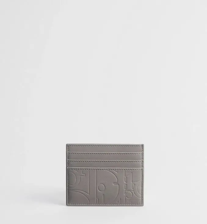 特里亞農灰 Dior Gravity 光滑皮革 卡夾