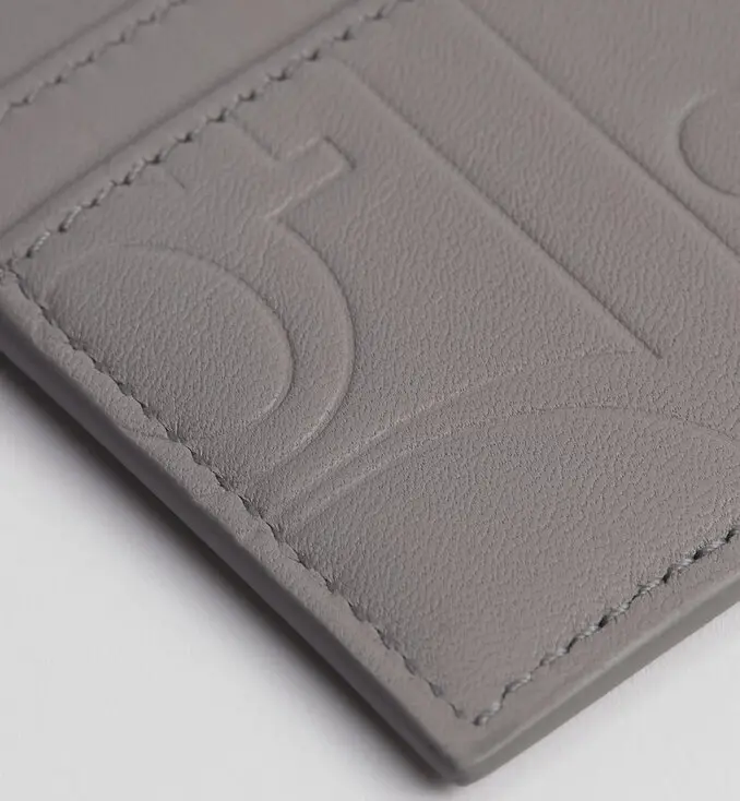 特里亞農灰 Dior Gravity 光滑皮革 卡夾