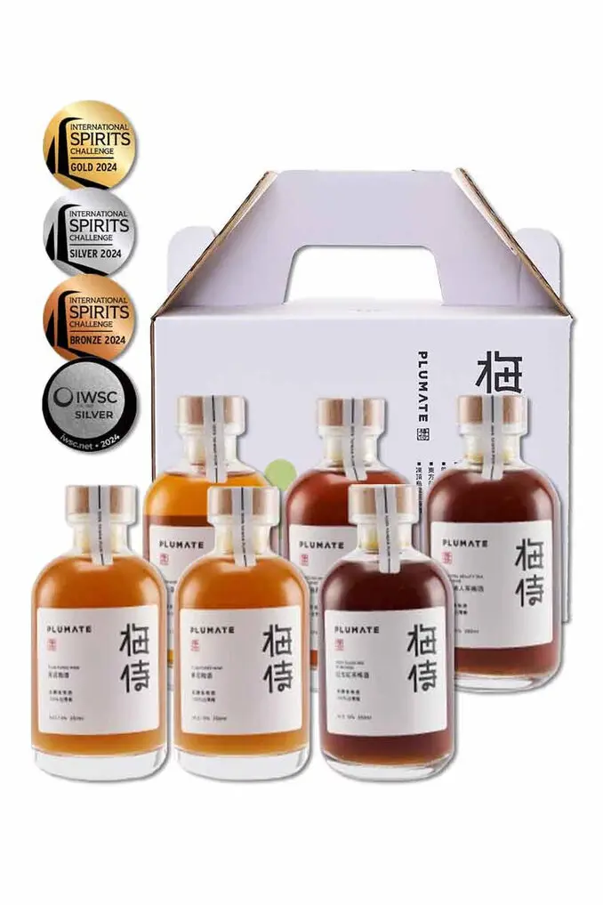 梅侍 精選梅酒六入獲獎禮盒組 250ml