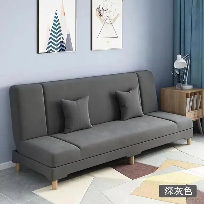 1.2M多功能兩用簡易布藝折疊沙發 小戶型沙發床 懶人沙發/三色可選